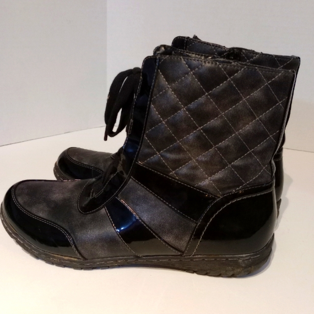 Natural Soul Sz.‎ 10M Black Comfort Boots.